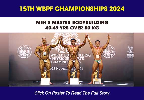 MEN'S MASTER BODYBUILDING 40-49 YRS OVER 80 KG ...